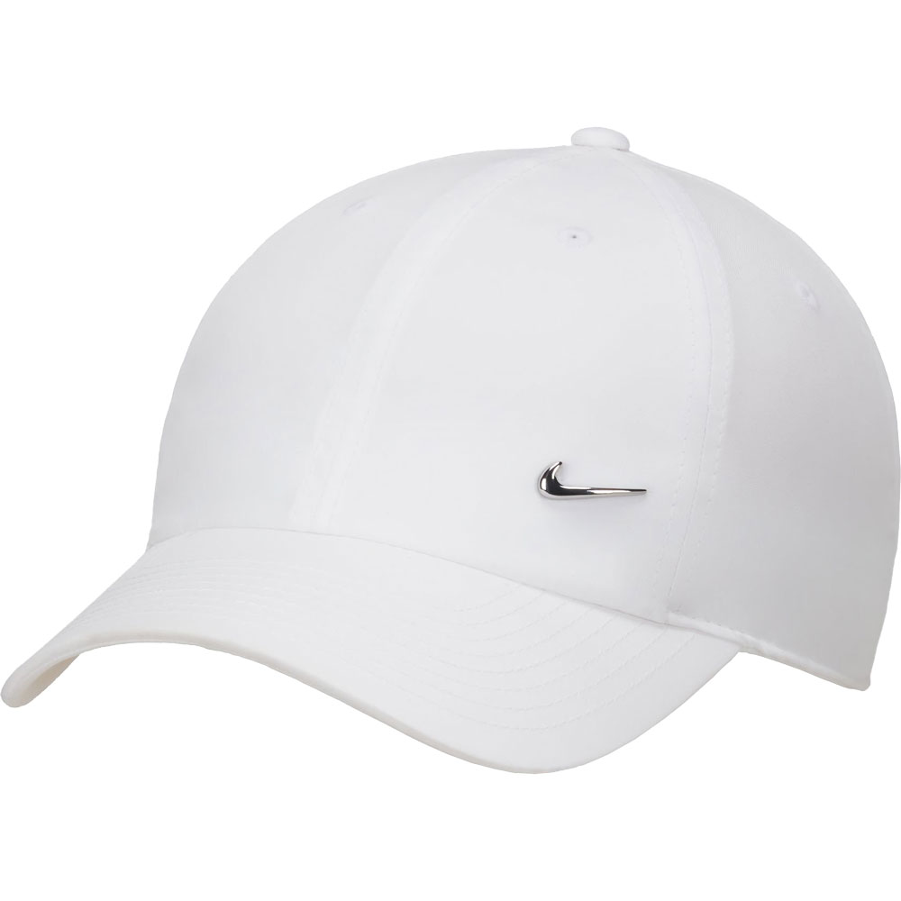 Nike - Dri-Fit Club Unstructured Metall Swoosh Cap white