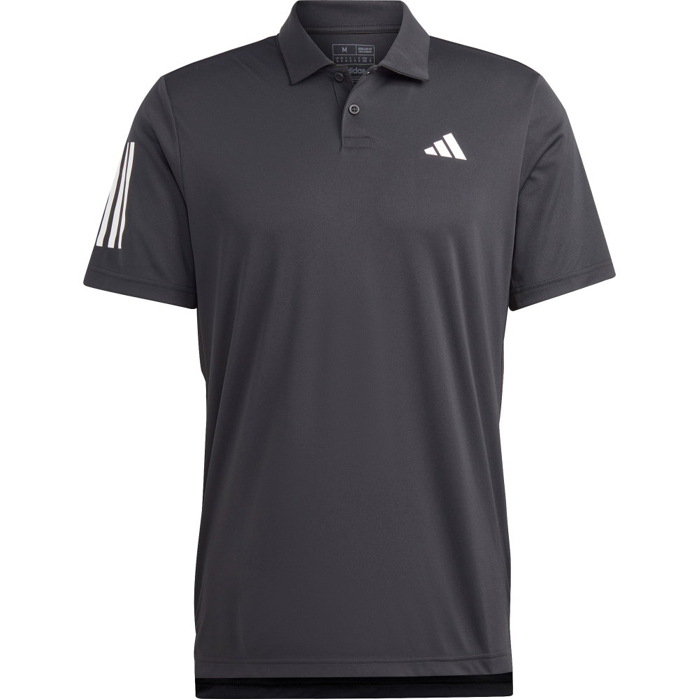 adidas - Club 3-Streifen Tennis Poloshirt Herren schwarz