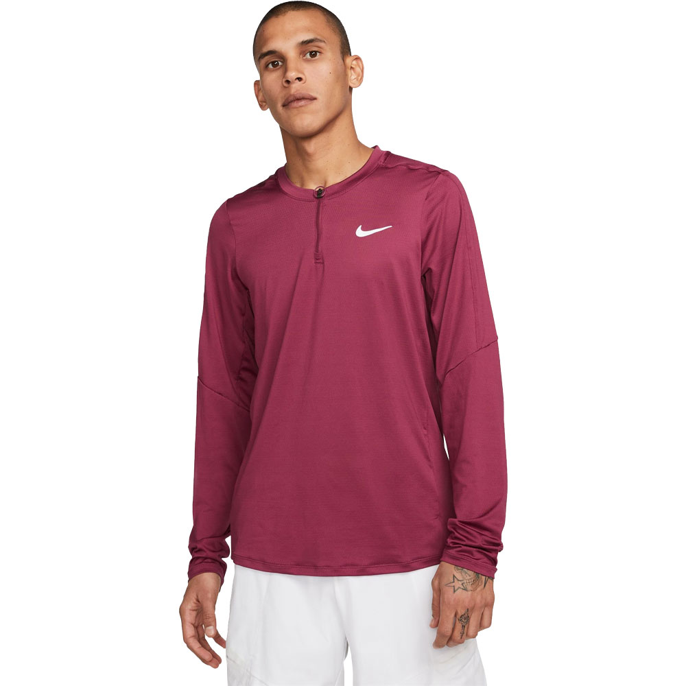 Nike - Court Dri-Fit Advantage Tennisshirt Herren rosewood