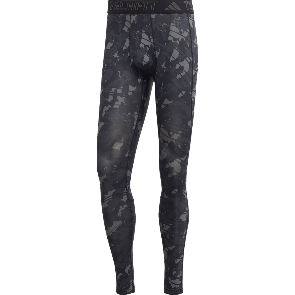 adidas - Techfit Allover Print Training Tights Herren schwarz