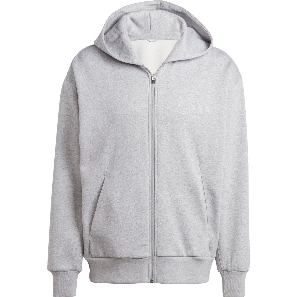 adidas - ALL SZN Fleece Full-Zip Hoodie Sweatjacke Herren medium grey heather