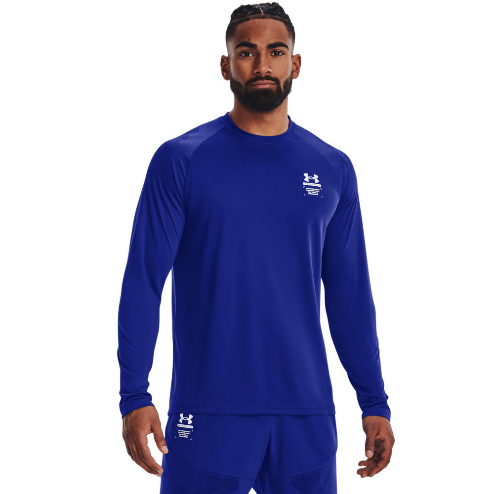 Under Armour - Armourprint Longlseeve Shirt Herren royal