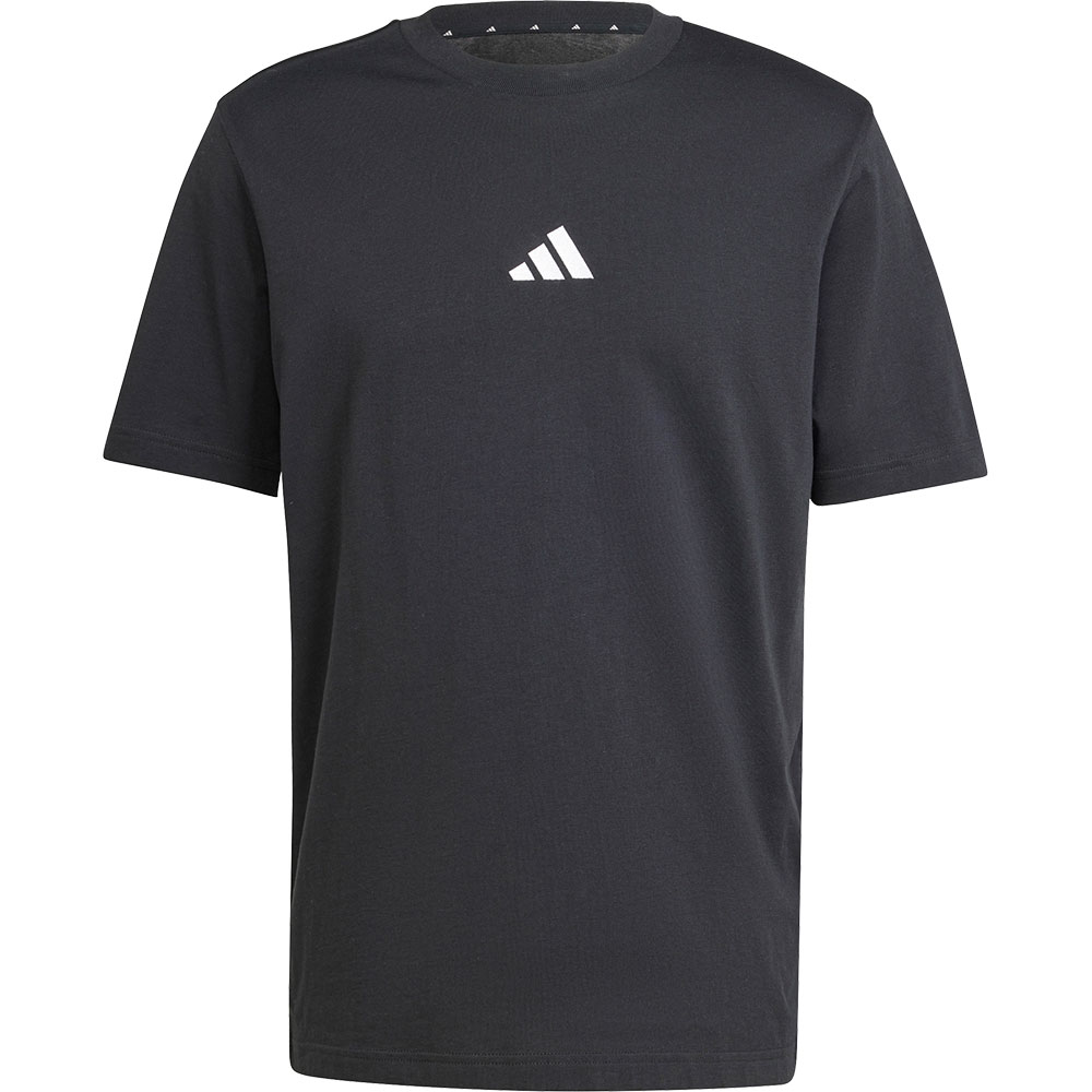 adidas - Essentials Small Logo Single Jersey T-Shirt Herren black