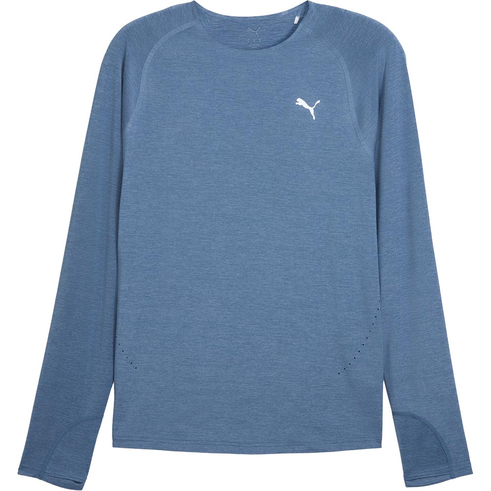 Puma - Run Cloudspun Longsleeve Herren dark indigo heather