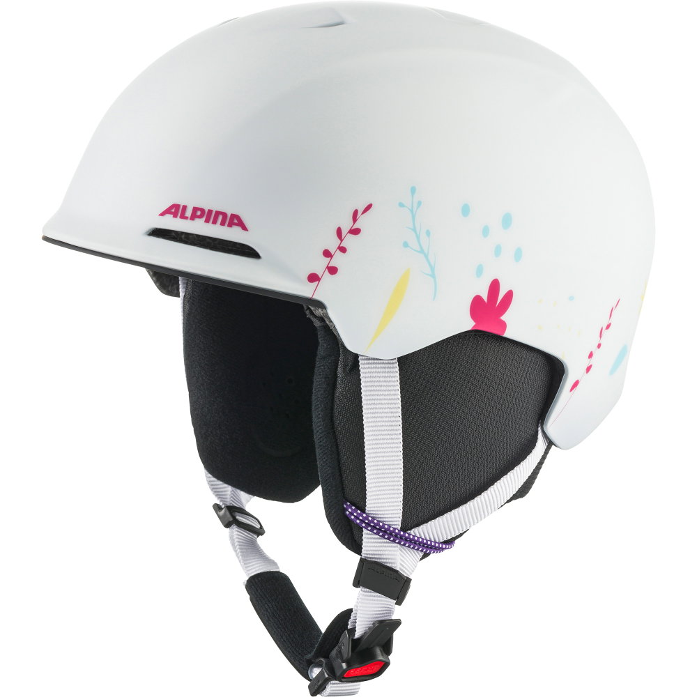 Alpina - Brix JR Skihelm Kinder white graphic