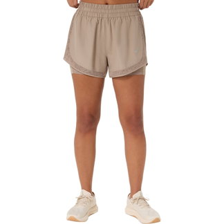 ASICS Damen Laufshorts Nagino Run 2in1 camel | M