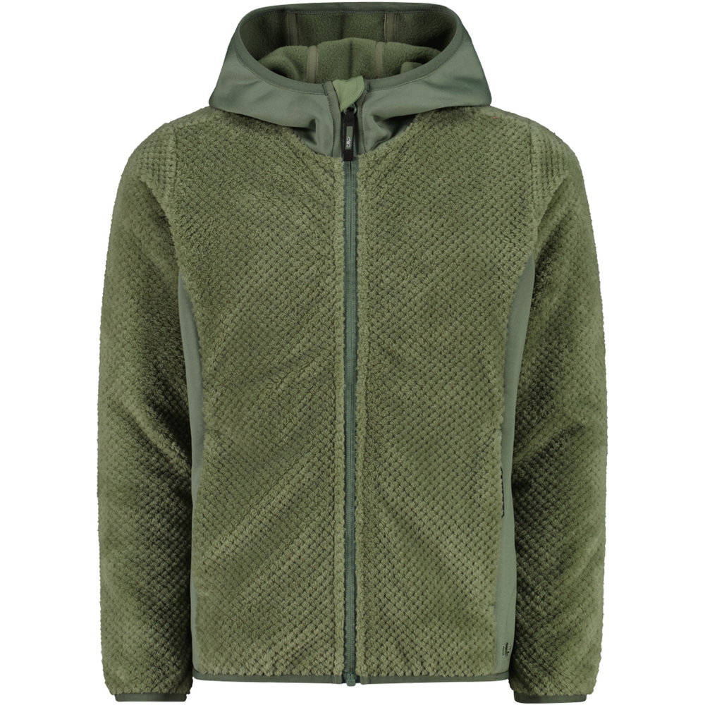 CMP - Fix Hood Fleecejacke Kinder grün