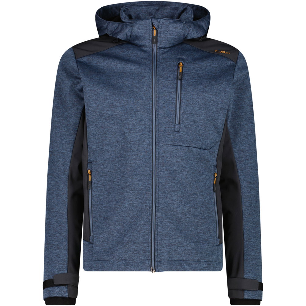 CMP - Zip Hood Softshell Jacke Herren blau