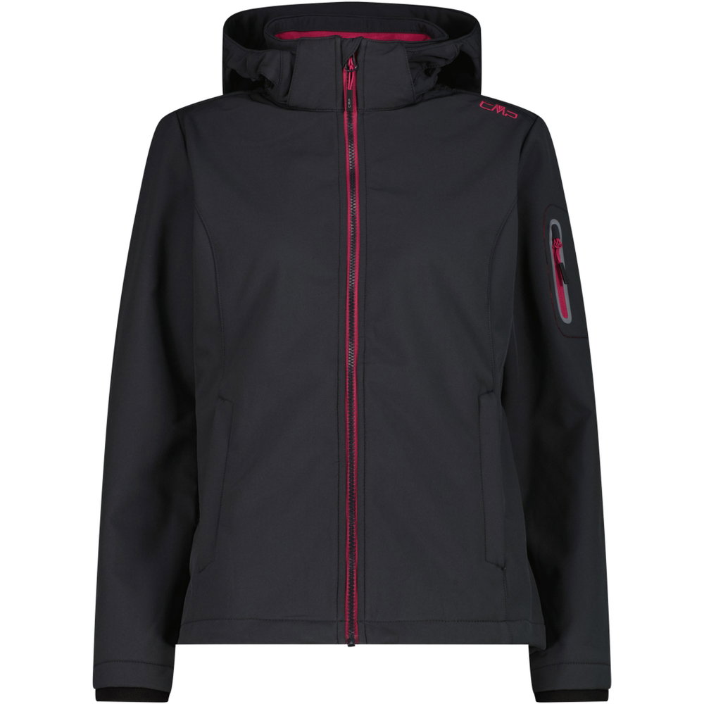 CMP - Zip Hood Skijacke Damen grau