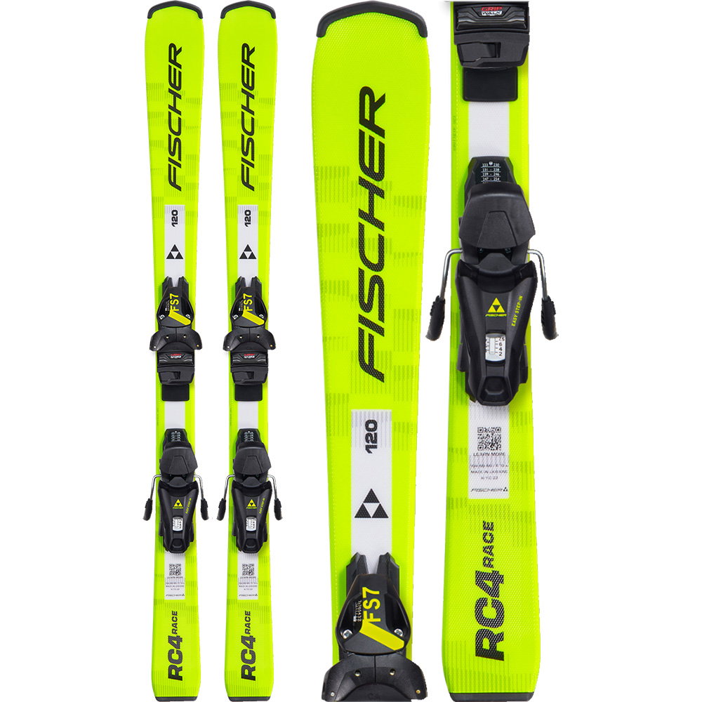 Fischer - RC4 Race JR 25/26 Kinderski inkl. FS 7 GripWalk® CA JRS Bindung (130-150cm)