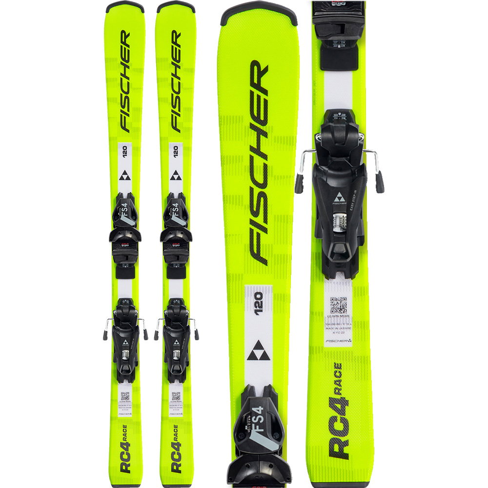 Fischer - RC4 Race JR 25/26 Kinderski inkl. FS 4 GripWalk® CA JRS Bindung (100-130cm)