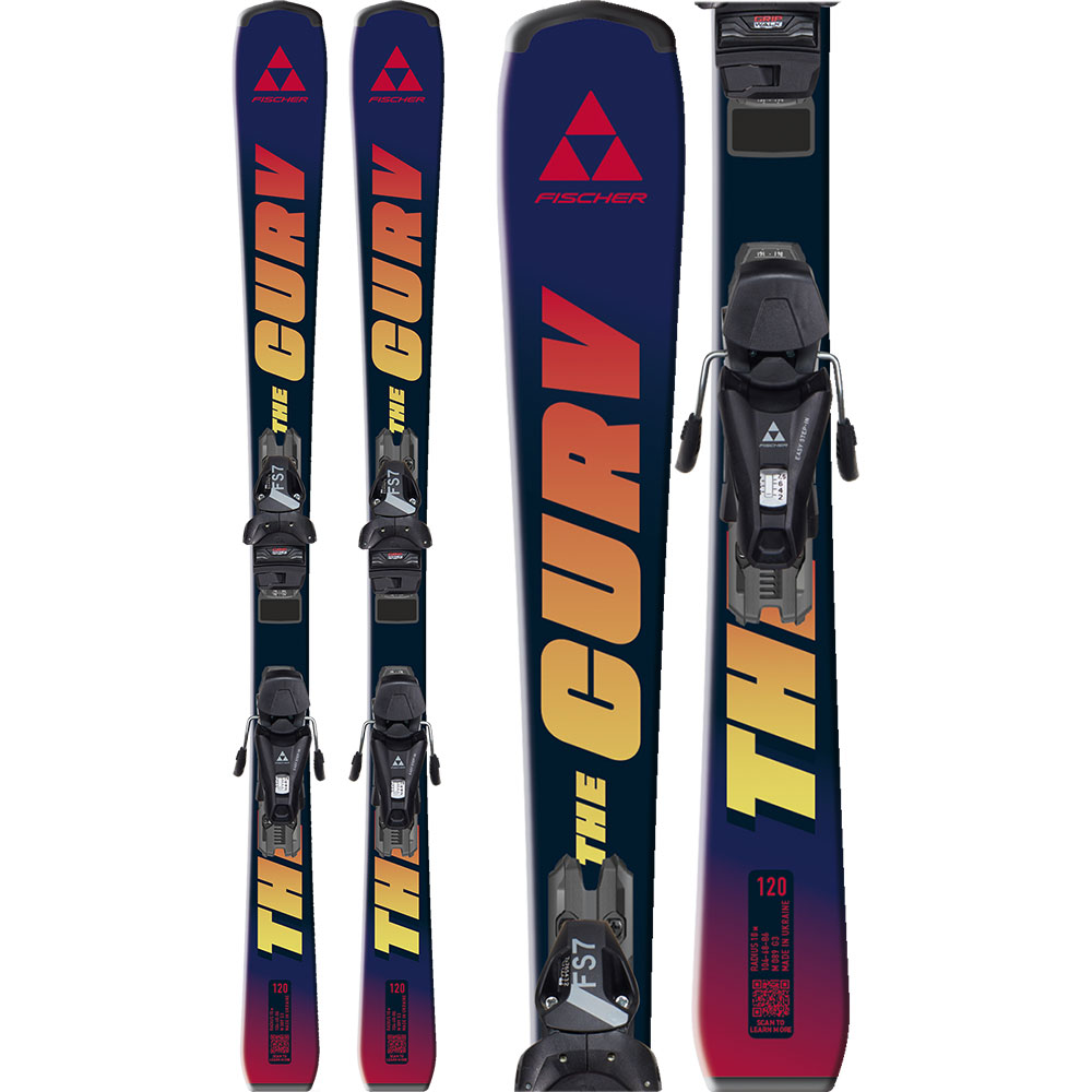 Fischer - The Curv JR 25/26 Kinderski inkl. FS 7 GripWalk CA JRS Bindung (140-150cm)