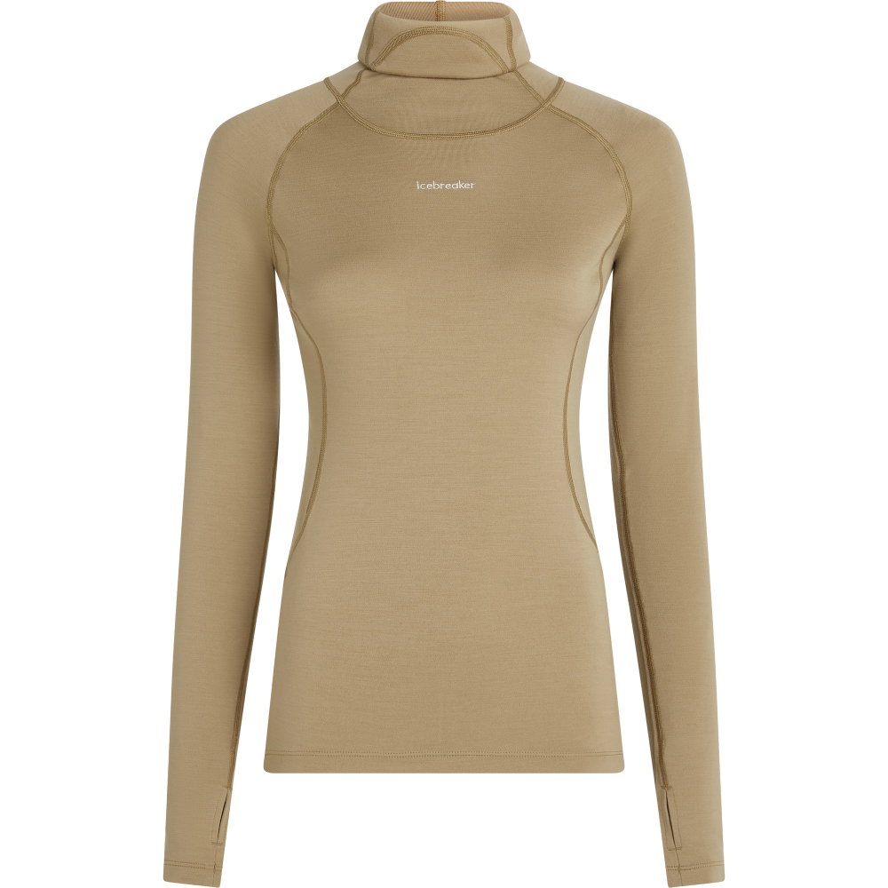 Icebreaker - MerinoFine 300 Polar Rollkragenshirt Damen braun