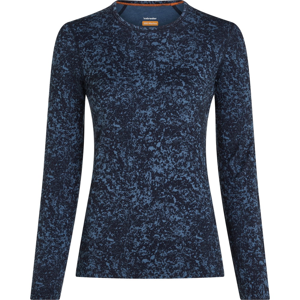 Icebreaker - Merino 200 Oasis Langarmshirt Moss Bloom Damen blau