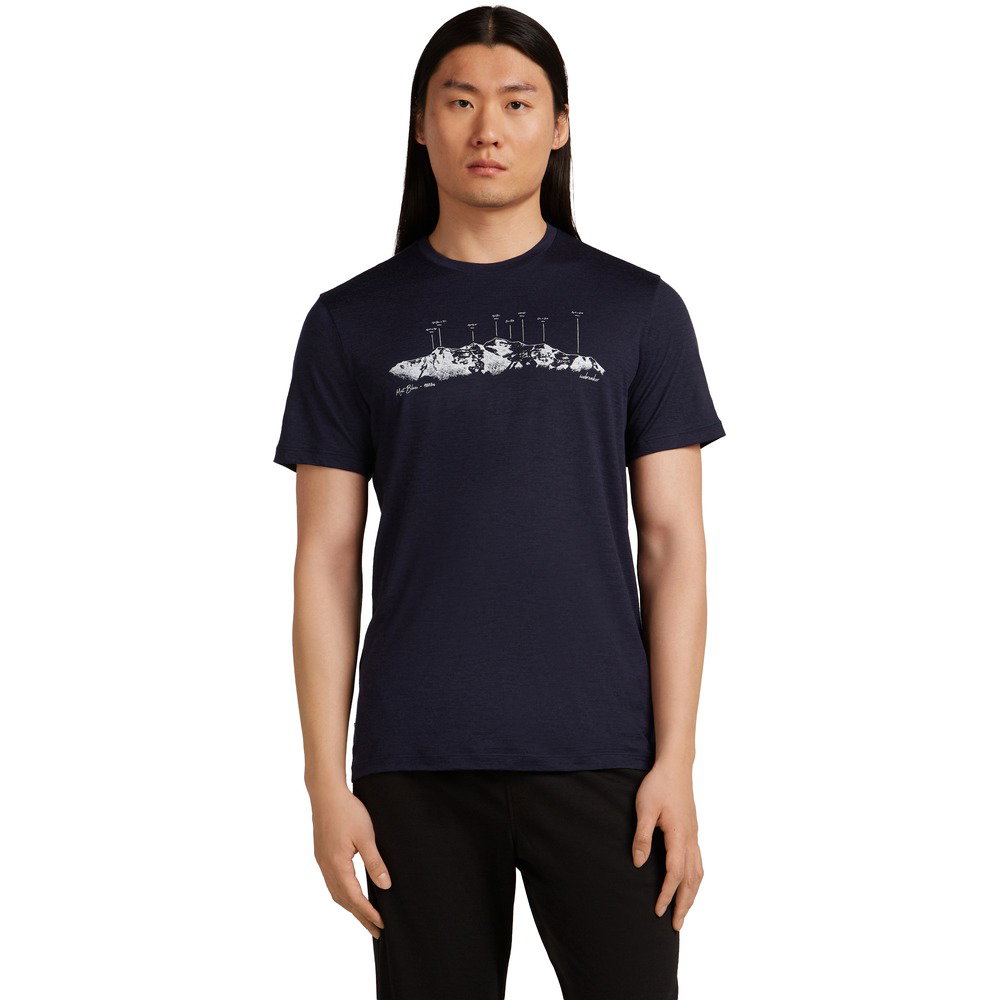 Icebreaker - Merino 150 Tech Lite T-Shirt The Peaks Herren blau