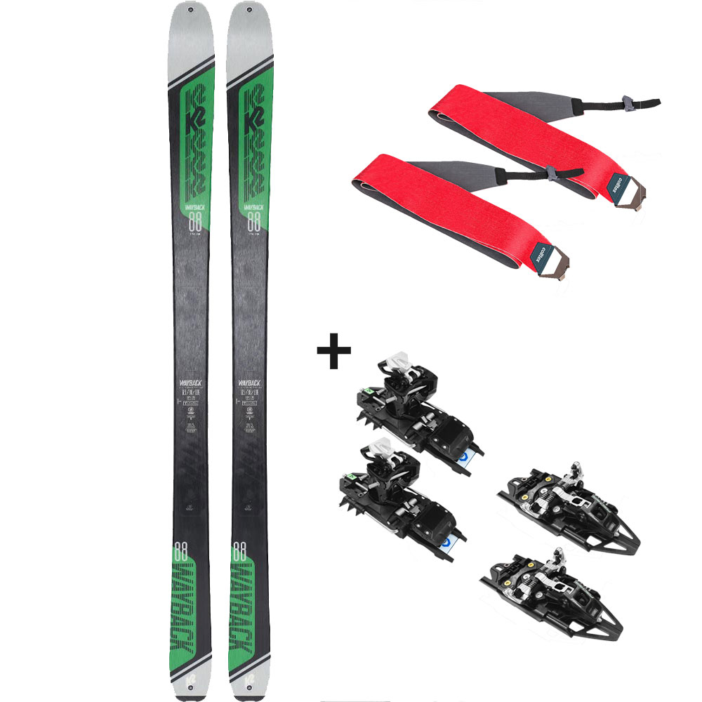 K2 - Wayback 88 22/23 Tourenski Komplettset & Fischer Bindung & Fell