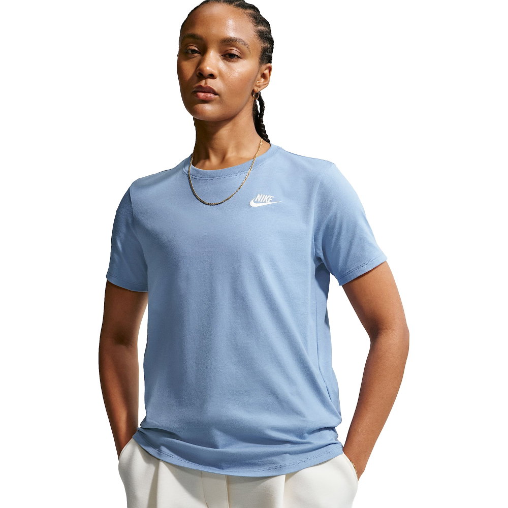 Nike - Club SS T-Shirt Damen blau