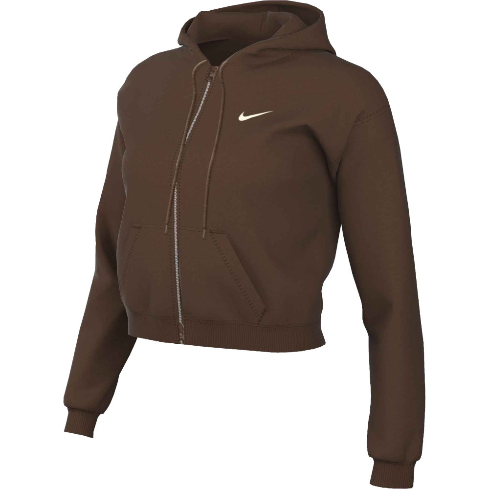 Nike - Studio Fleece Sweatjacke Damen braun