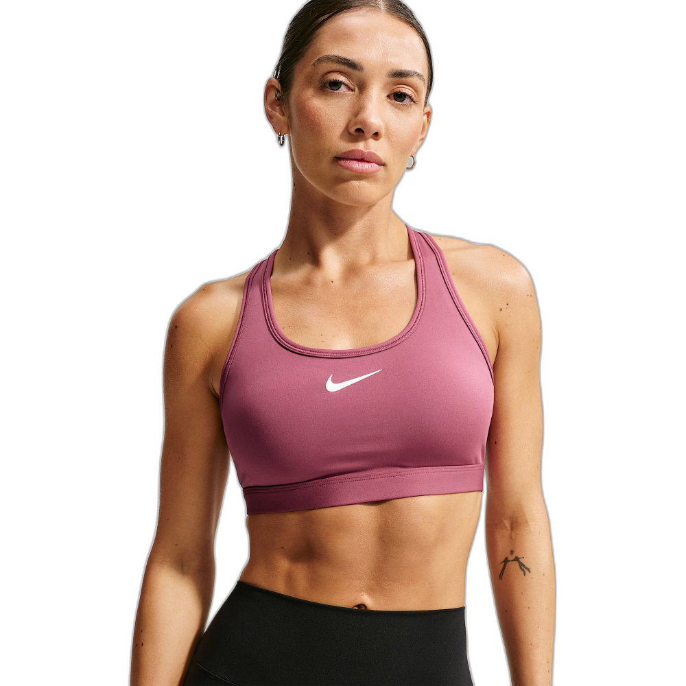 Nike - Swoosh Sport-BH Damen grau