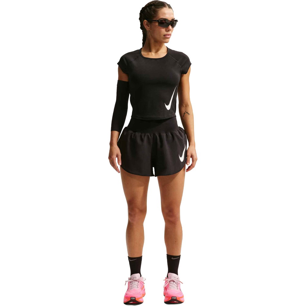 Nike - Tempo Swoosh Run Dri-FIT T-Shirt Damen schwarz