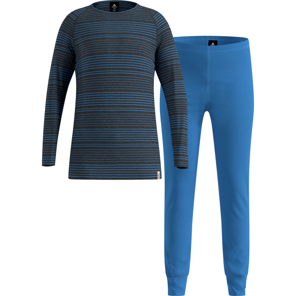 Odlo - Active Warm Baselayer Set Kinder blau