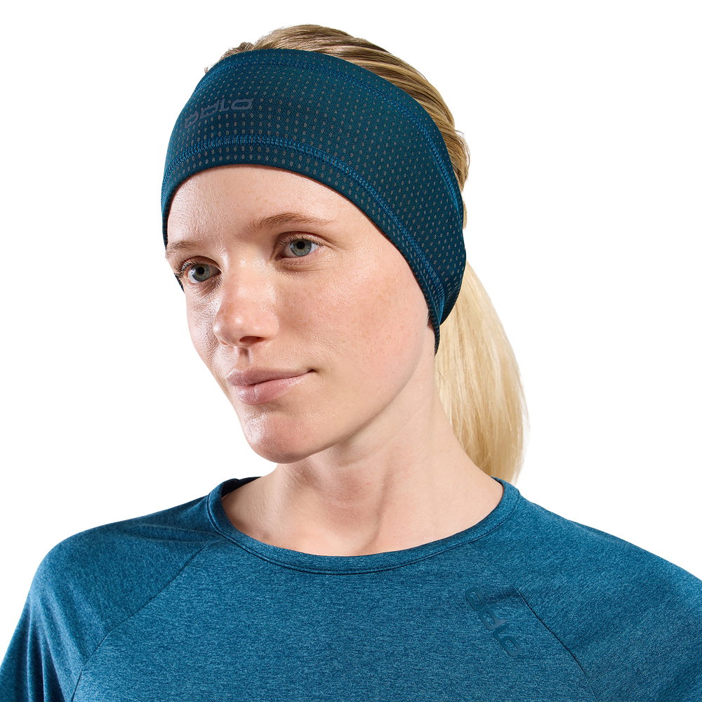 Odlo - Polyknit Warm Reflective Stirnband blau
