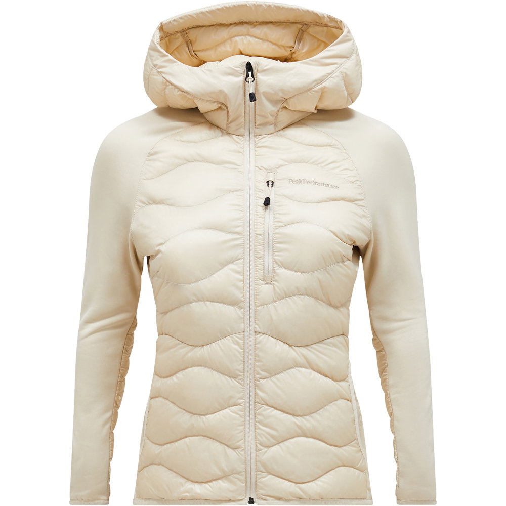 Peak Performance - Helium Down Hybrid Kapuzenjacke Damen beige