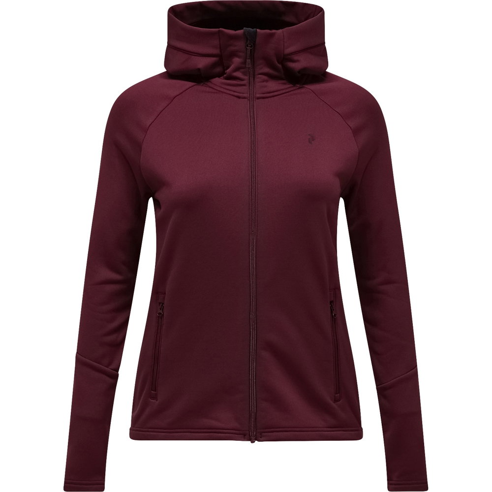 Peak Performance - Rider Essentials Fleecehoodie Damen rot