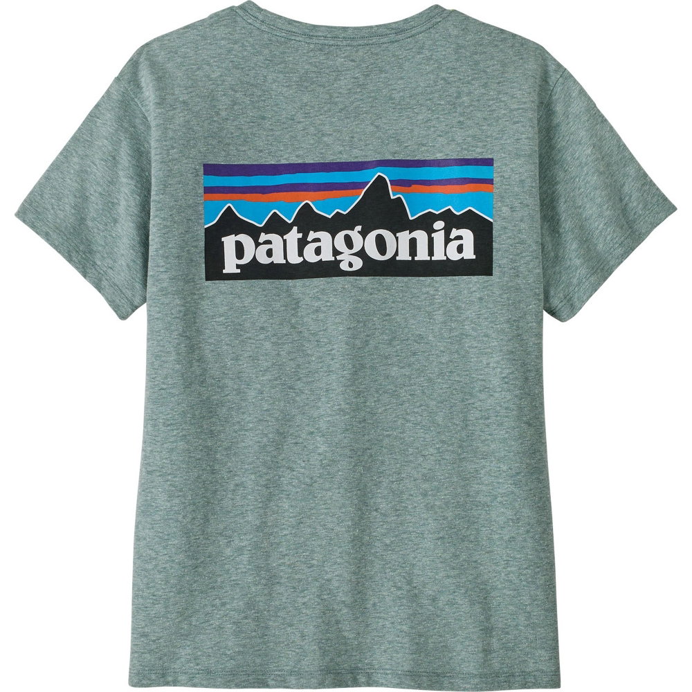 Patagonia - P-6 Logo Responsibili-T-Shirt Damen blau
