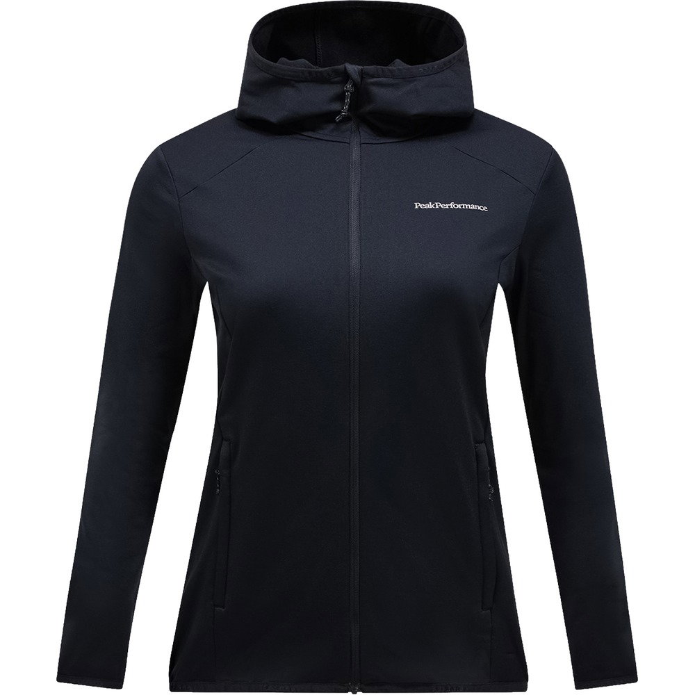 Peak Performance - Light Fleecehoodie Damen schwarz