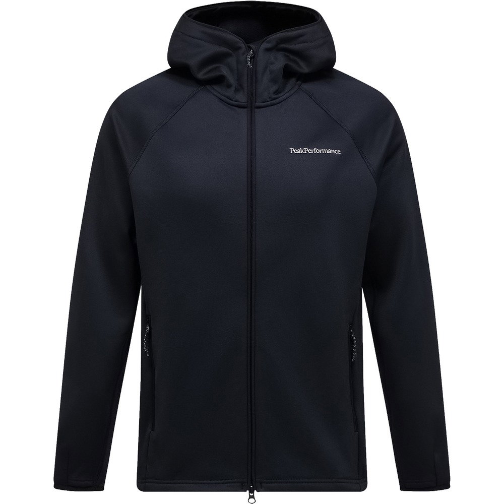 Peak Performance - Midlayer Fleece Hoodie Herren schwarz
