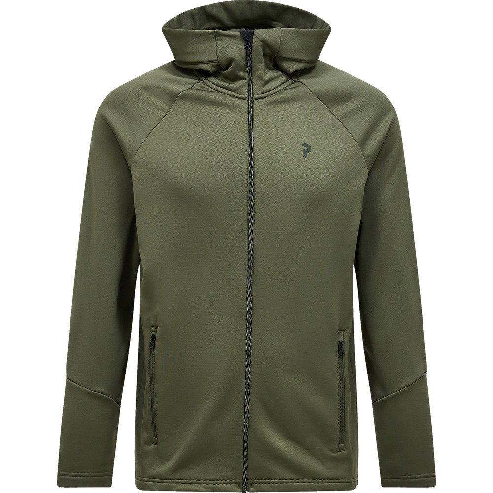 Peak Performance - Rider Essentials Fleecehoodie Herren grün