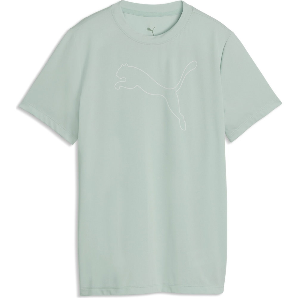 Puma - Train All Day Essentials Cat Logo T-Shirt Kinder grün