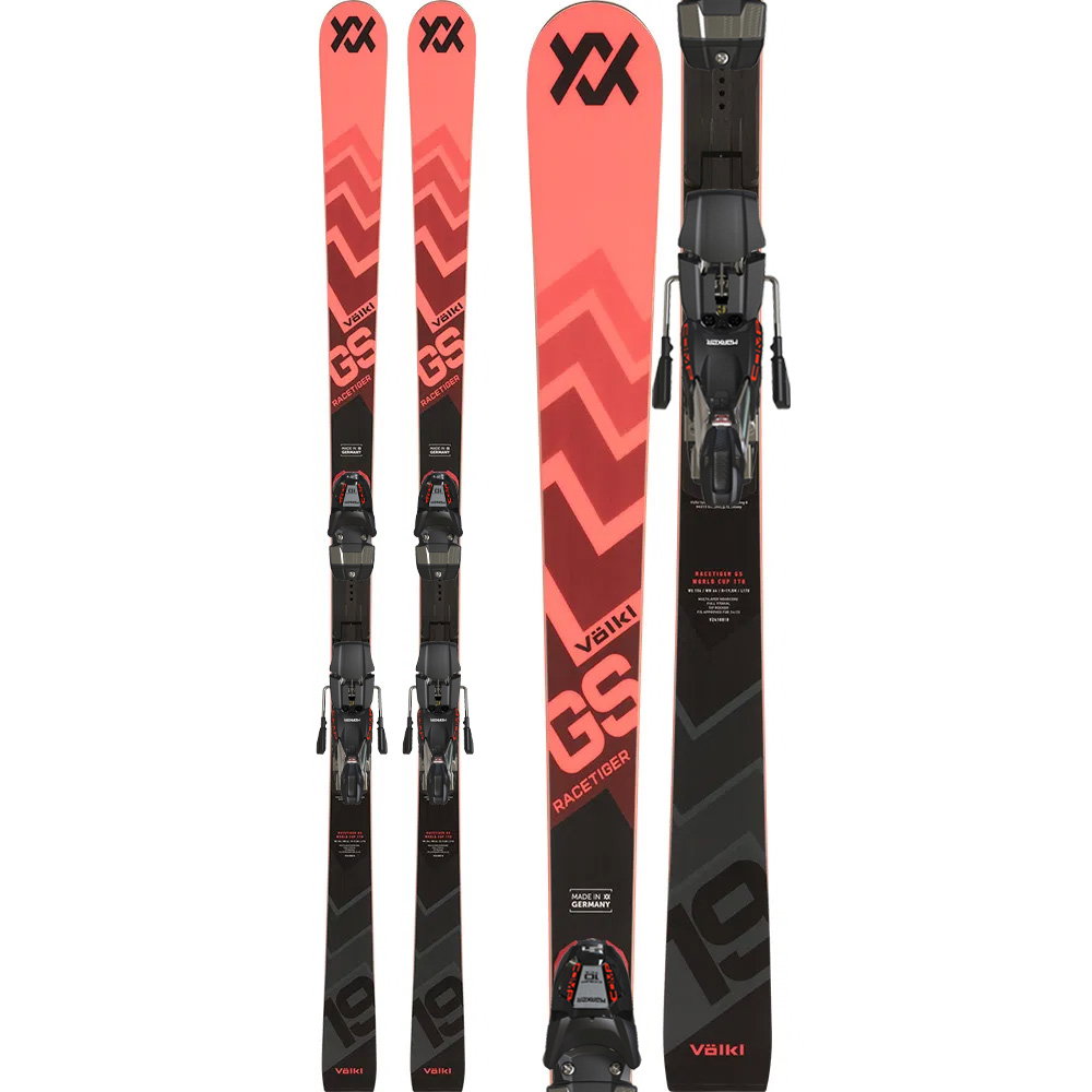 Völkl - Racetiger GS R JR mit Platte 24/25 Kinderski inkl. Comp 10 TCX Bindung
