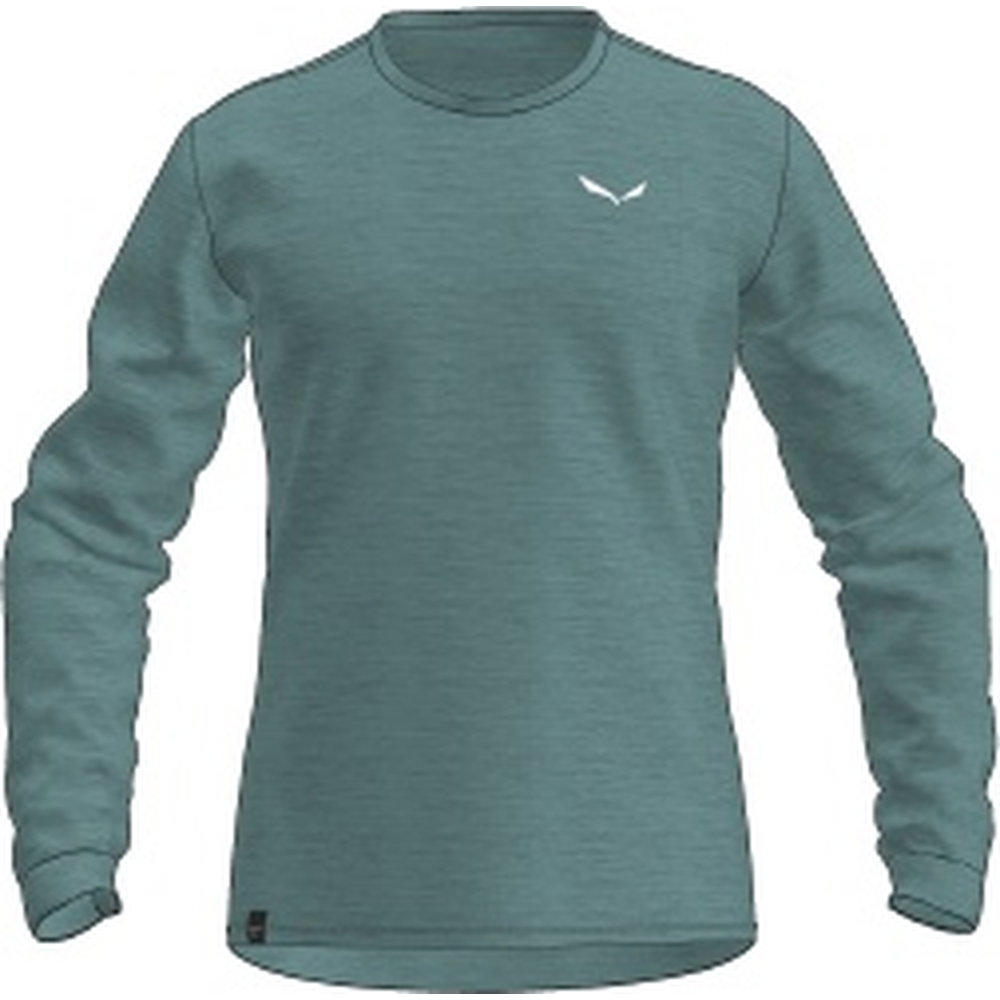 SALEWA - Puez Melange Dry Langarmshirt Herren grün