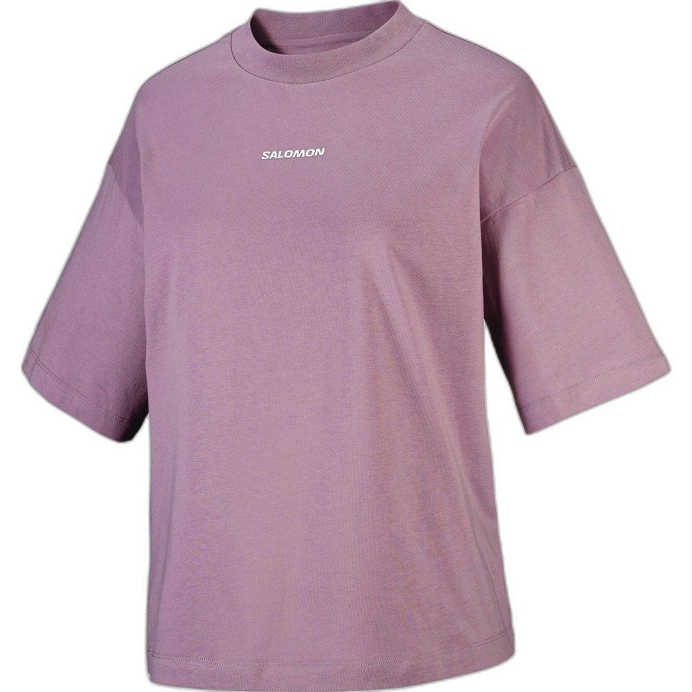 Salomon - Logo T-Shirt Damen braun