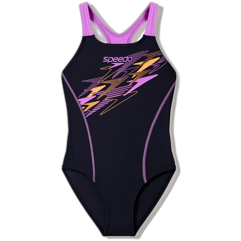 Speedo - Medley Logo Medalist Badeanzug Kinder schwarz