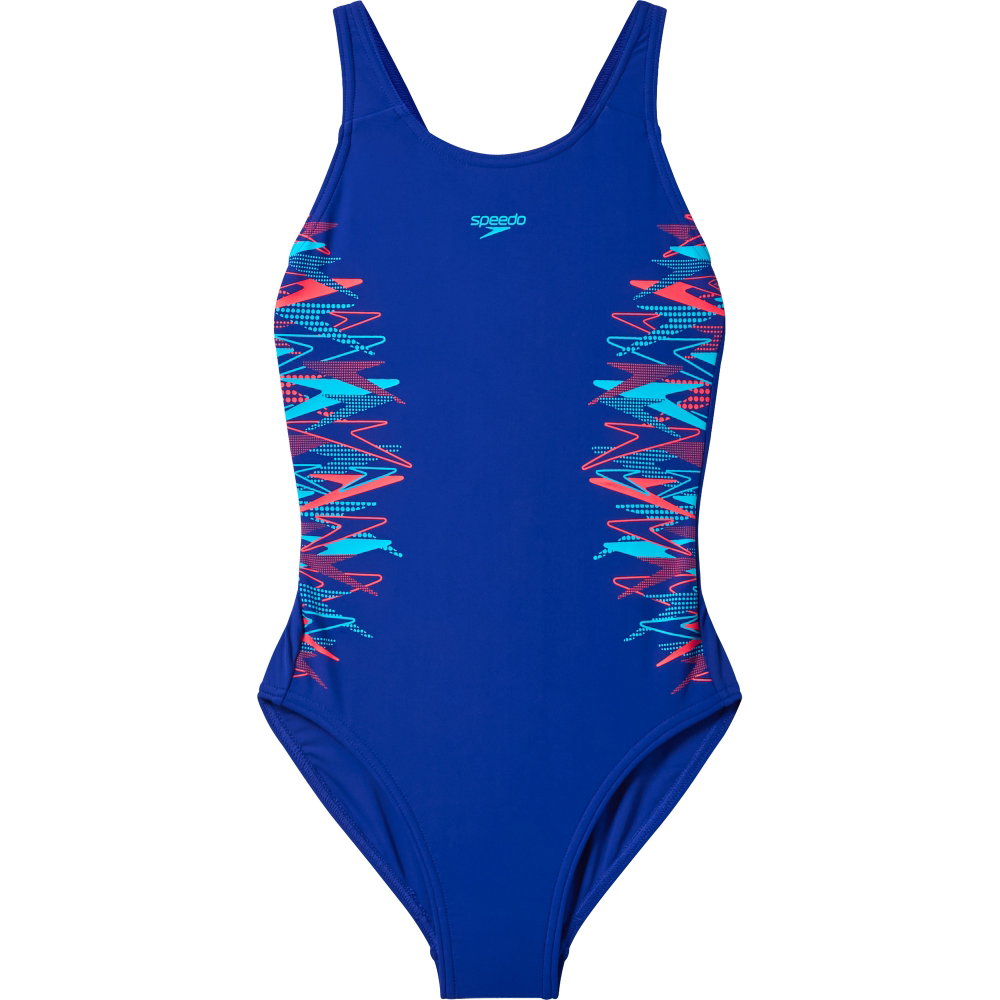 Speedo - Placement Muscleback Badeanzug Kinder blau