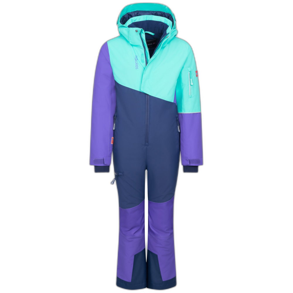Trollkids - Hallingdal Schneeoverall Kinder blau