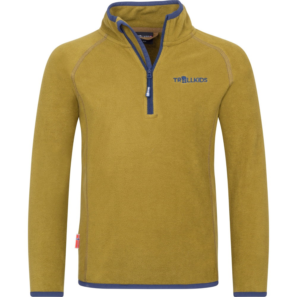 Trollkids - Nordland Half Zip Kinder grün