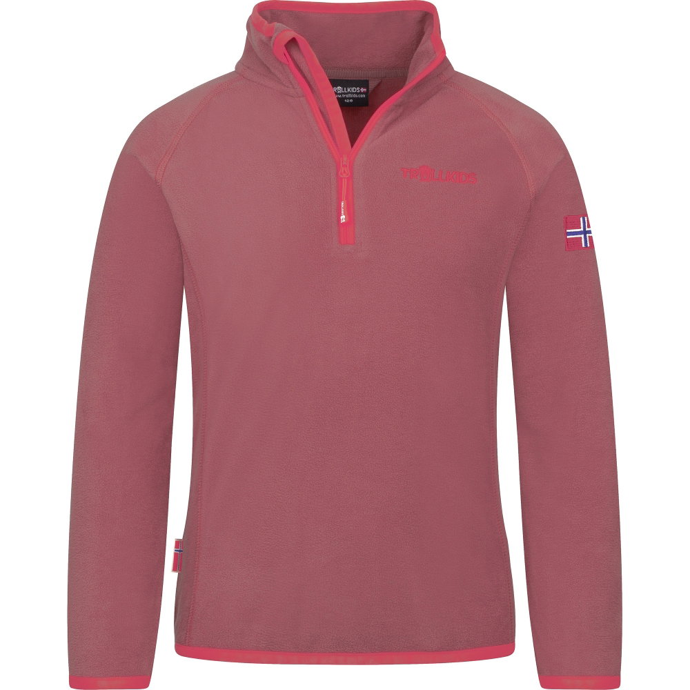 Trollkids - Nordland Half Zip Kinder rosa-pink