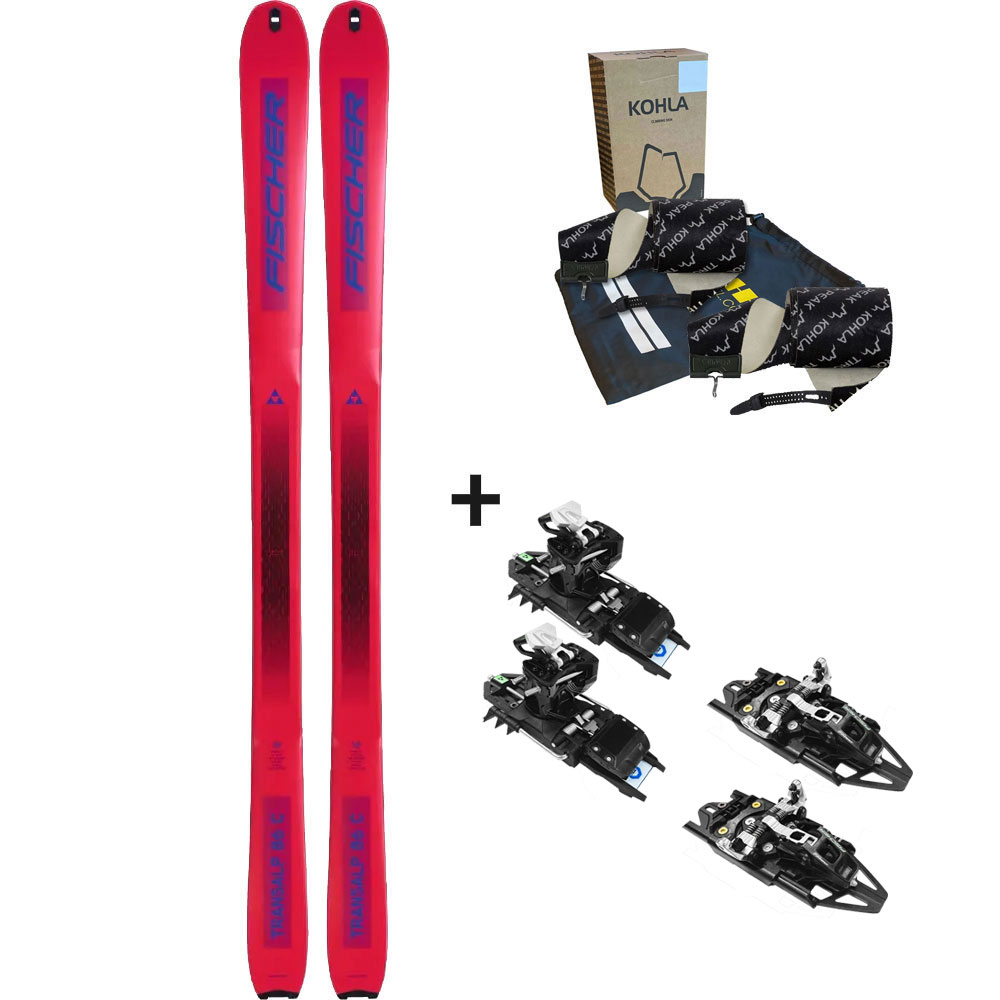 Fischer - Transalp 86 Carbon 22/23 Tourenski Komplettset & Fischer Demo Bindung & Fell