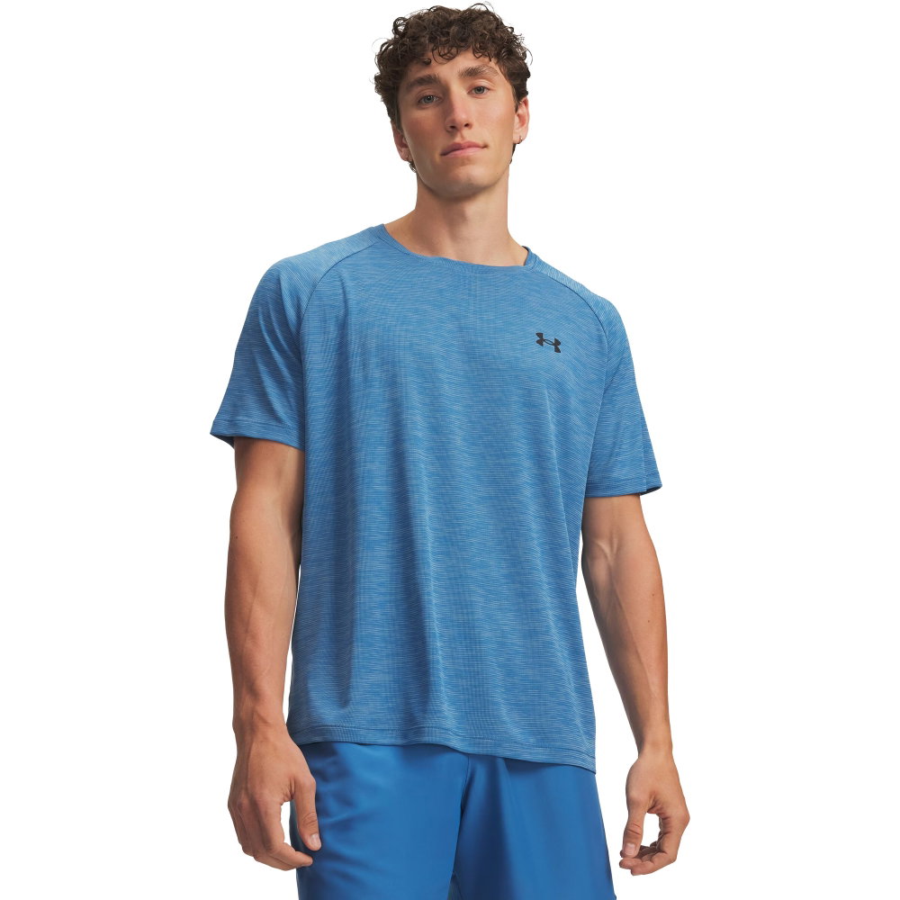 Under Armour - Tech Textured Trainingsshirt Herren blau