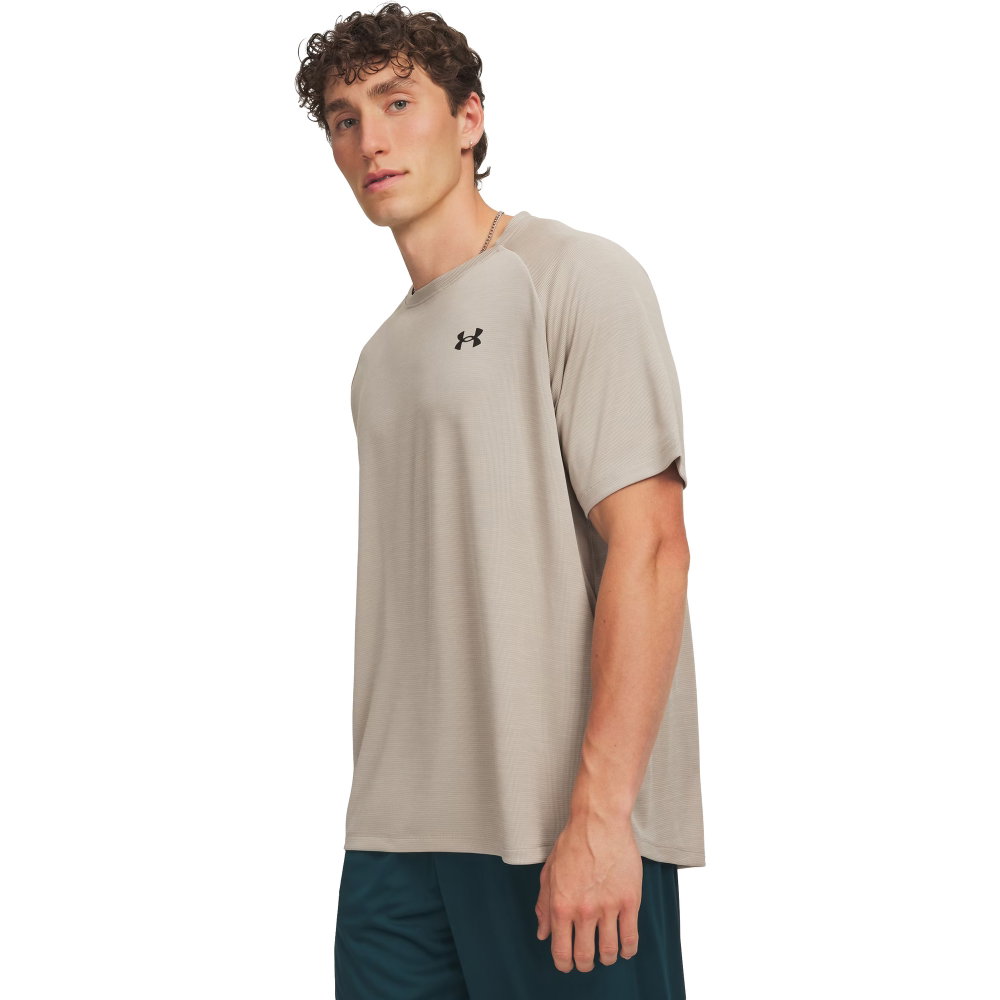 Under Armour - Tech Textured Trainingsshirt Herren braun