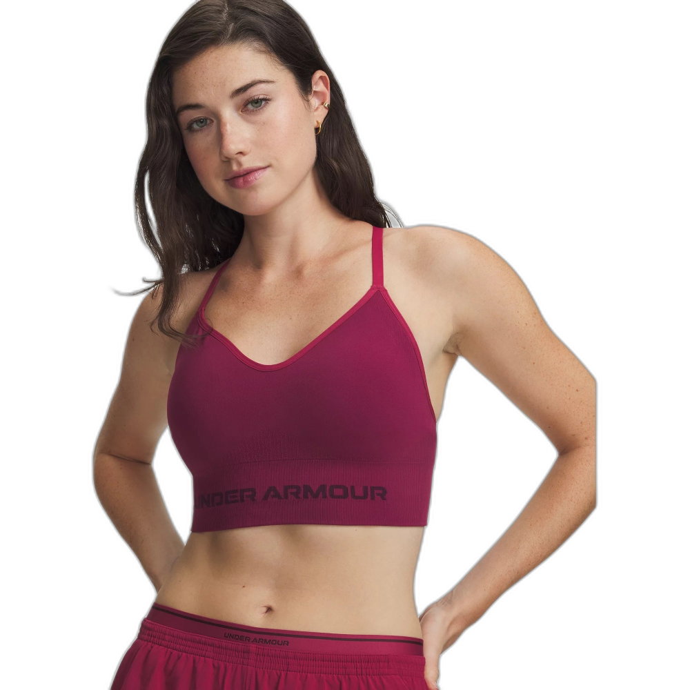 Under Armour - Vanish Seamless Sport-BH Damen rot