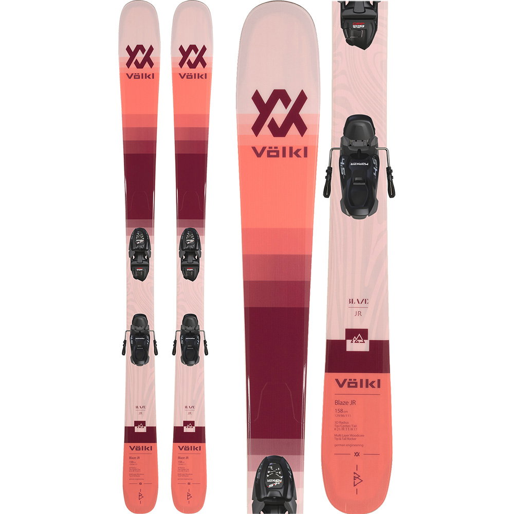 Völkl - Blaze W JR 23/24 Kinderski inkl. 4.5 vMotion JR Bindung (118-128cm)