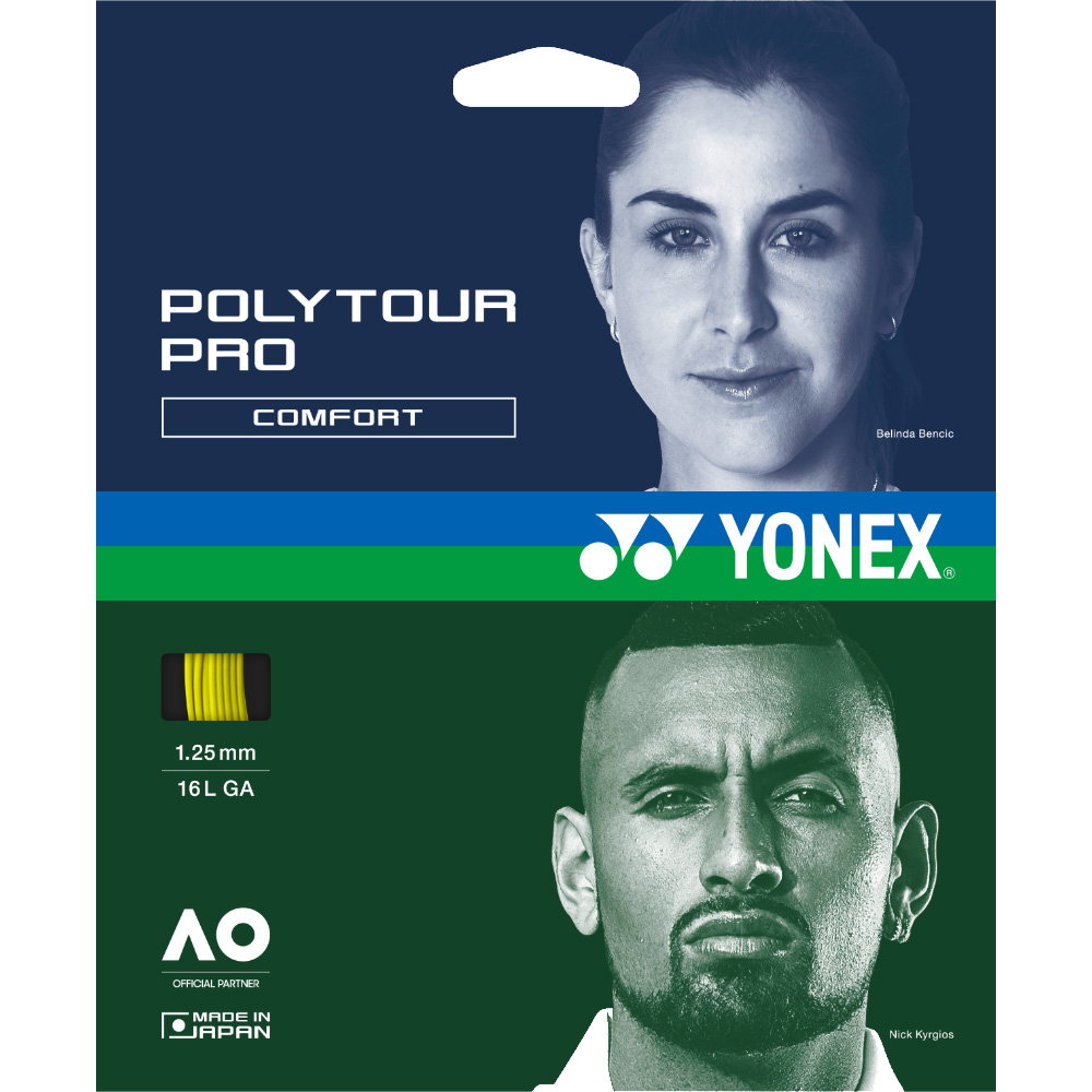 YONEX - Polytour Pro 1,25 12m Tennissaite gelb