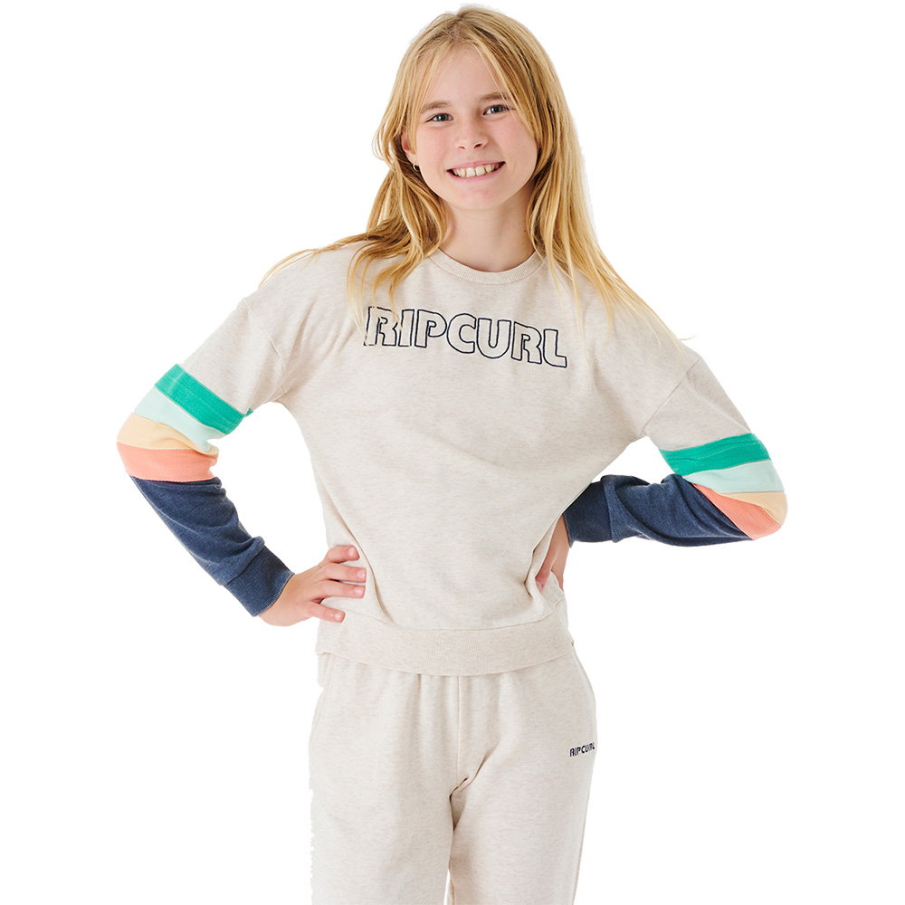 Rip Curl - Surf Break Crew Pullover Mädchen oatmeal marle