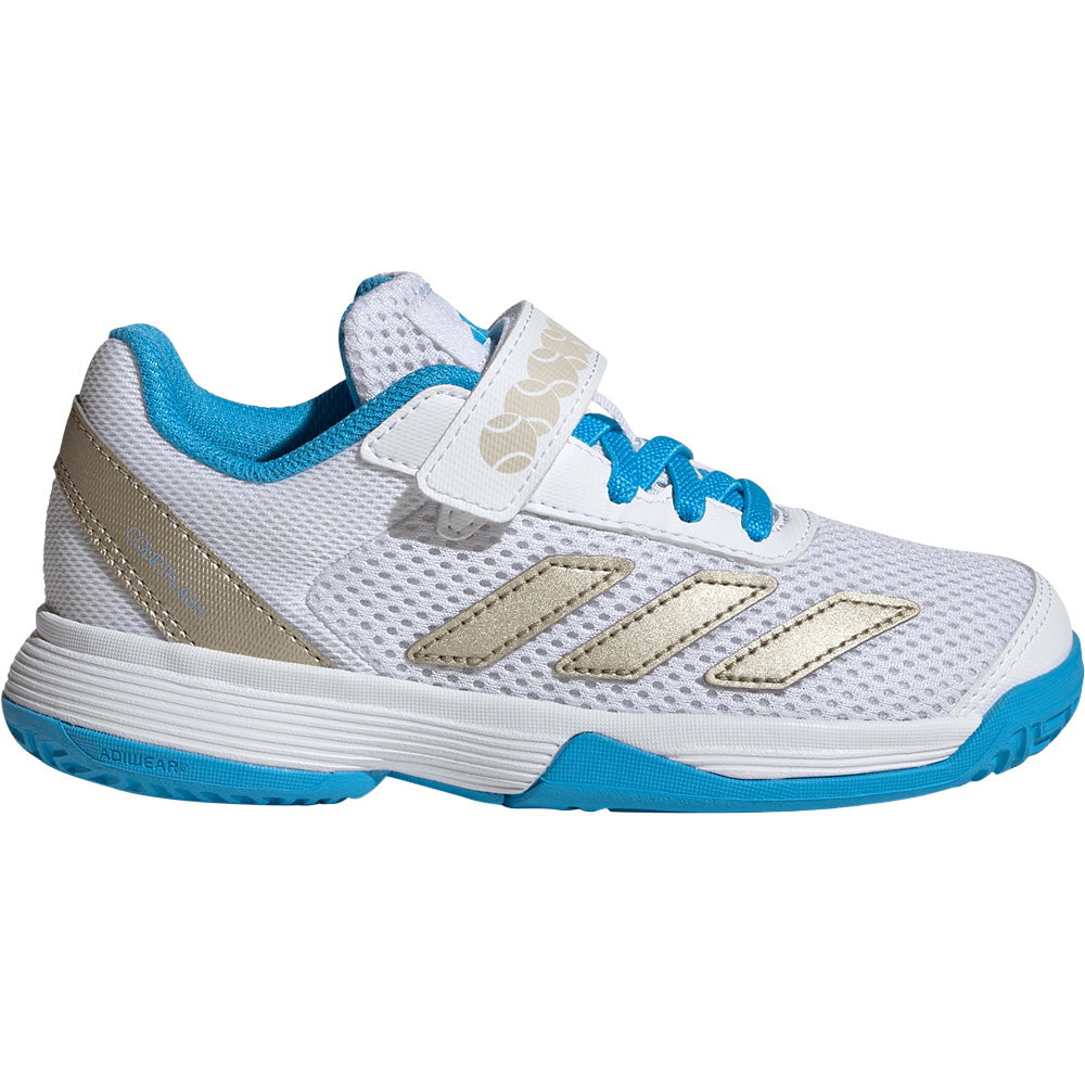 adidas - Courtflash Hook and Loop Tennisschuh Kinder footwear white