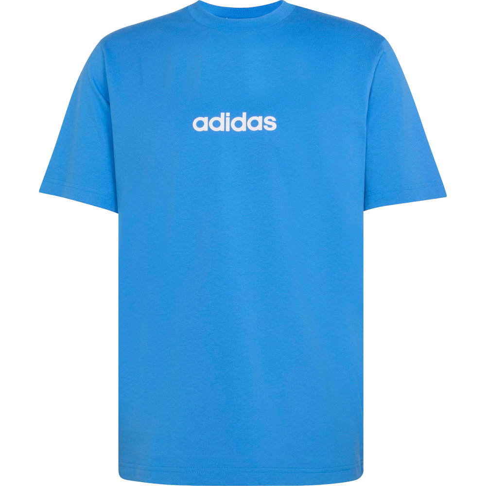 adidas - Essentials Linear Single Jersey T-Shirt Herren ray blue